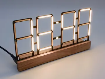 FL4 LED Filament Clock