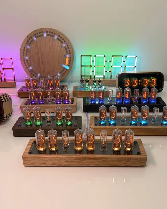 Nothing beats the glow of a test bench full of clocks running calibration patterns. We’re pushing through orders before taking a short break in Novemb