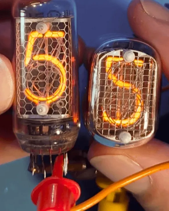 One of these "5s" is a little quirkier than the other! Inside every Nixie tube is a stack of glowing metal numbers, but they aren't all built the same